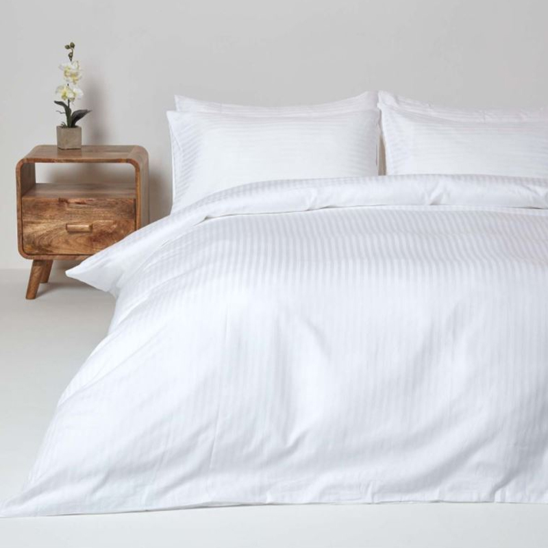 Cotone 40s 250 filo conteggio da 1 cm Stripe Stripe Hotel fogli piatti