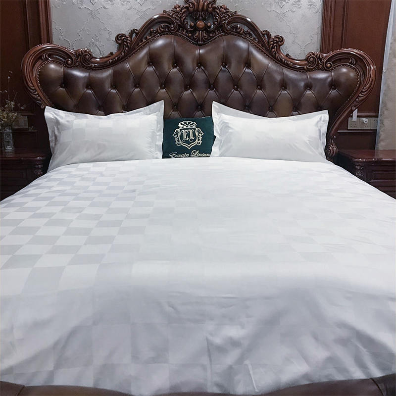 Set di copertine per il piumino da letto di cotone bianco di cotone di cotone pettinato degli anni '60