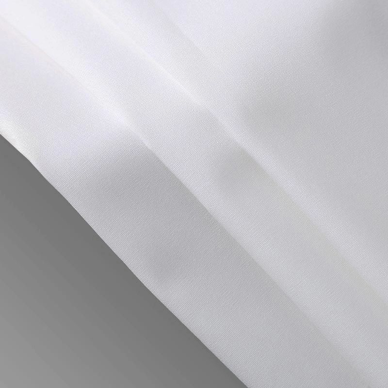 50 Cotton 50 Polyester Plain Weave White 200t Hotel Textile Tessuto