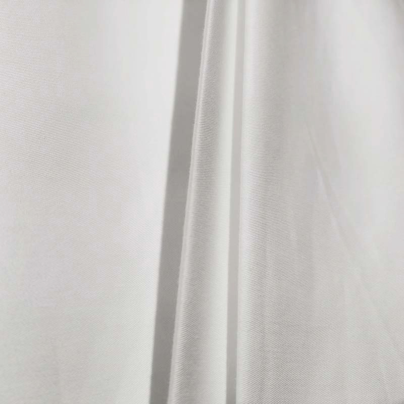 Tessuto da letto bianco in raso da letto in raso semplice in cotone puro 250tc
